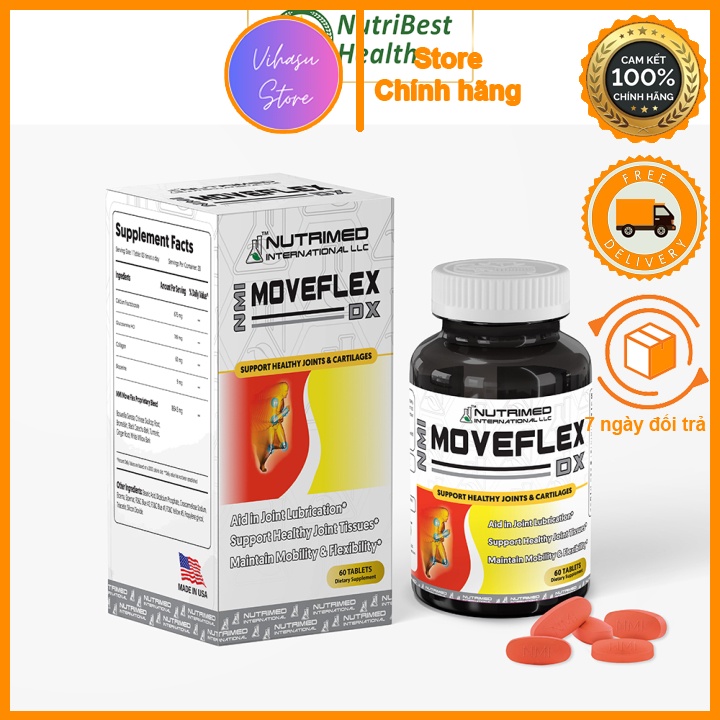 Thực phẩm hỗ trợ khớp NMI- MOVEFLEX DX [Vihasu Store]