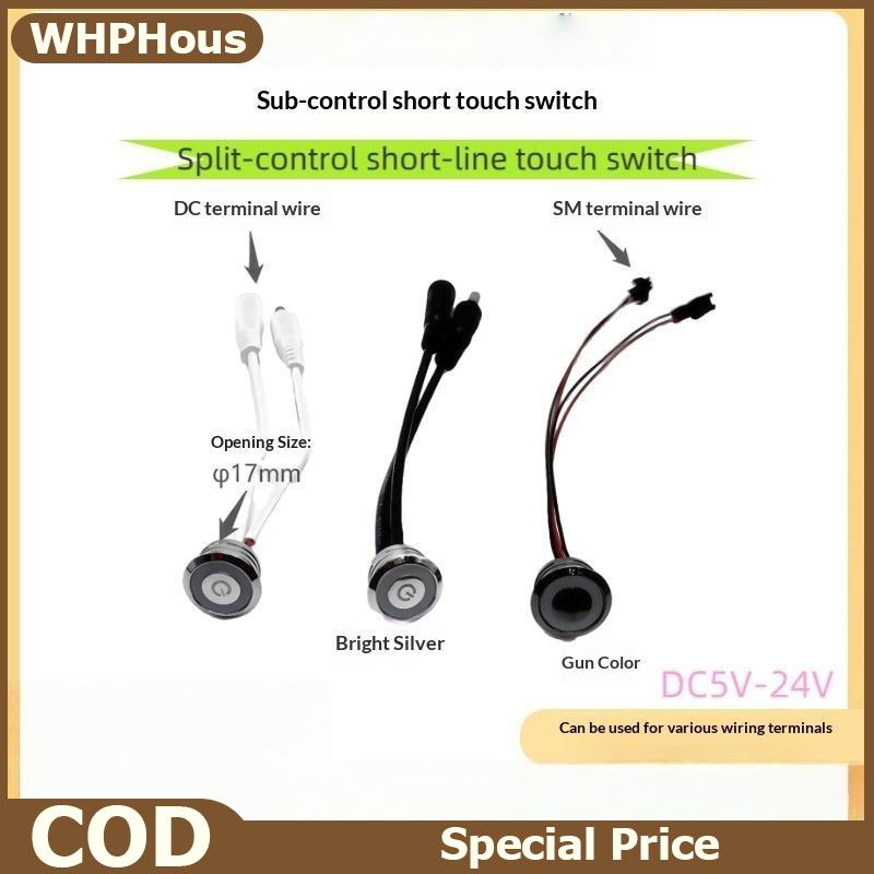 WHPHous 1ชิ้นสวิตช์หรี่ไฟแบบสัมผัสอัจฉริยะเซ็นเซอร์ DC 5V-24V ควบคุมการปรับความสว่างสำหรับภายในรถแถบไฟ LED ราคา 69 บาท*ส่งฟรี