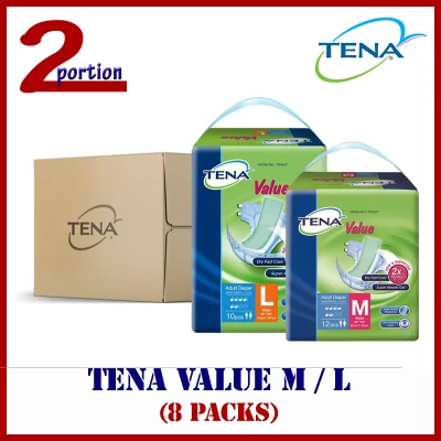 [FREE DELIVERY] [CARTON SALE] TENA Value Adult Diapers (8 packs)