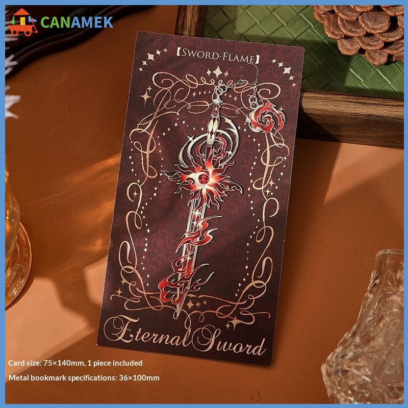 CANAMEK Anime kim loại Bookmark đầy màu sắc Men kết thúc cho những người yêu thích cuốn sách tưởng tượng thỏa thích
