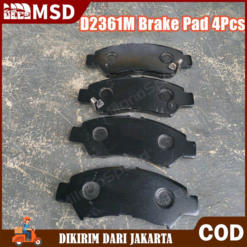 Front brake pad brake pad calya Sigra carry new 2019 d2361m universal Mobil Harga 83,700 rupiah*Gratis Ongkir
