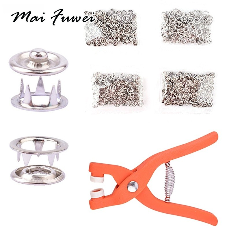 MAIFUWEI ชุด50/100คลิปโลหะปิดความปลอดภัยเสื้อผ้าปุ่ม ราคา 16 บาท*ส่งฟรี