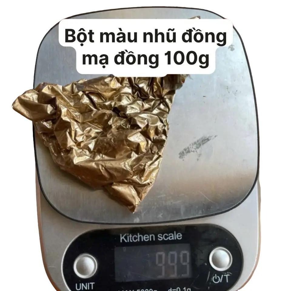 Bột mạ màu đồng trang trí DIY 100g – Tạo hiệu ứng lấp lánh cho đồ thủ công