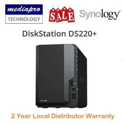 Synology DiskStation DS220+ 2-Bay NAS ( without HDD ) - 2 Year Local Distributor Warranty