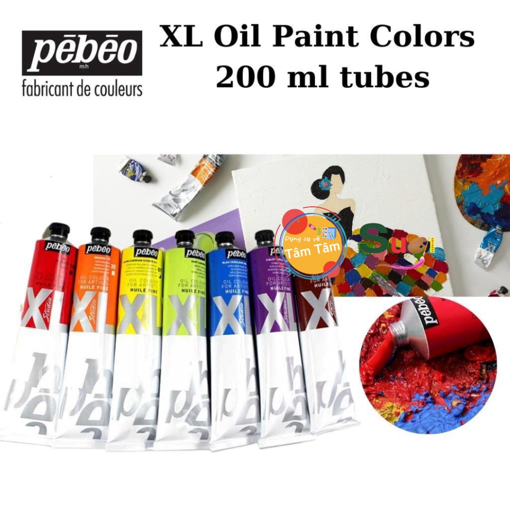 Sơn Dầu PEBEO Pébéo - Fine Oil Paint - Huile Fine XL 200ml
