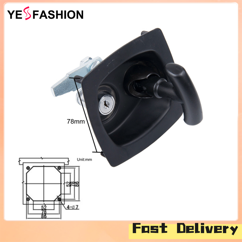 Yesfashion Store IN stock Universal Recessed Folding T Lock Handle for Trailer Toolbox