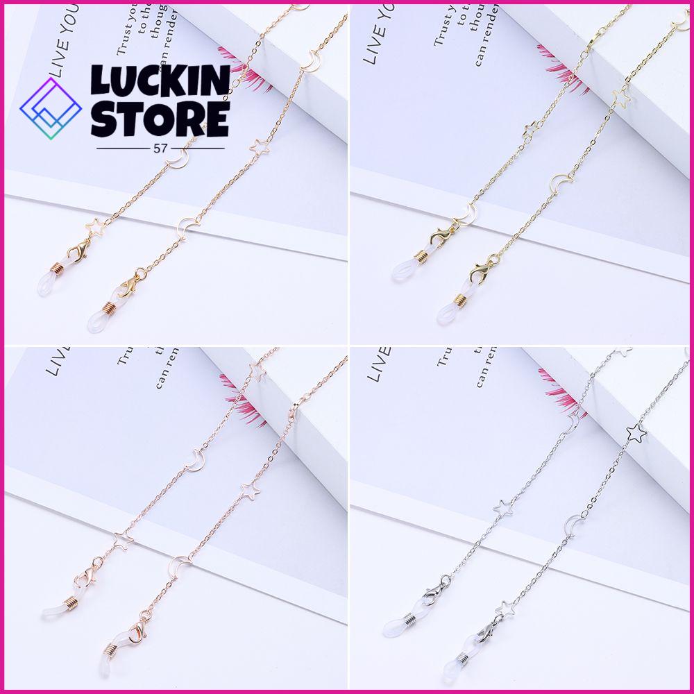 TREND 57SHOP Phụ nữ Cô Gái Cổ Dây Đeo Chống mất Chuỗi Kính mát Punk Đồ Trang Sức nạ Dây Buộc Hợp Chuỗi Kính