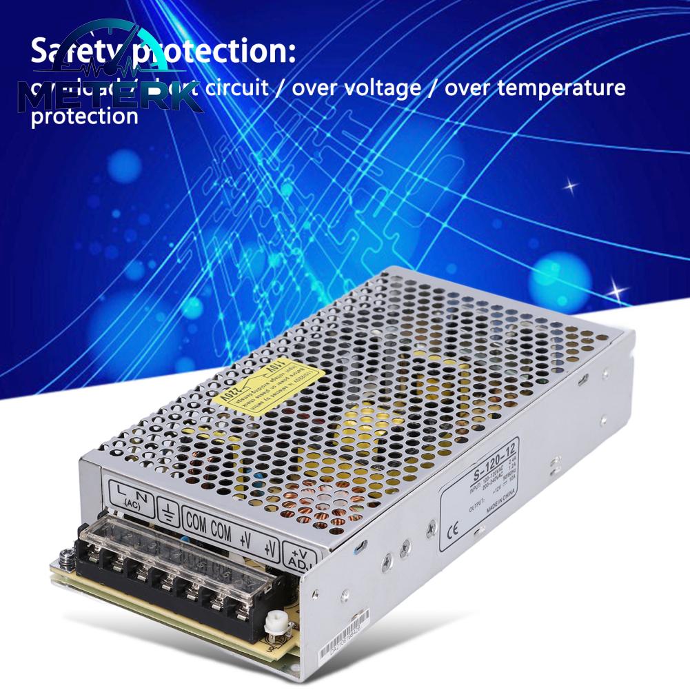 Meterk DC Power Supply Safety Protection 12v Power Supply Surveillance Camera 120W Practical for Indoor Applications ราคา 730 บาท*ส่งฟรี