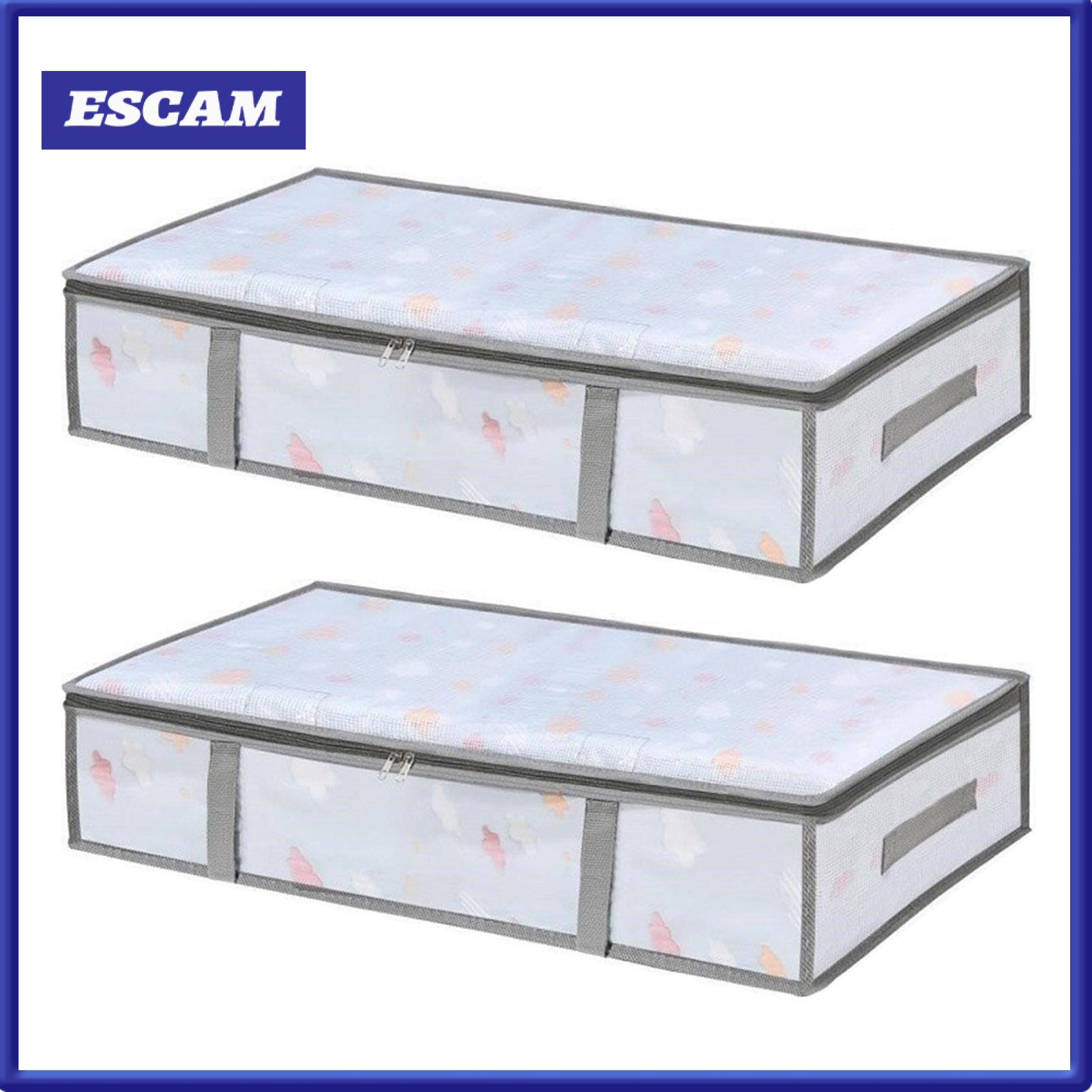 Norman Malthus Blanket Storage Bag Storage Bag Large Capacity Under-bed Storage Box with Zipper Closure Transparent Dustproof Organizer for Pillows Quilts Clothes – Space-saving Storage Bin for Home Use in Asia ราคา 369 บาท*ส่งฟรี