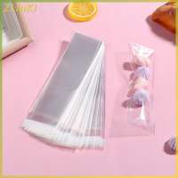 ZLinKJ 100Pcs Clear Self Sealing Long Candy Treat Bags 5x20CM Pretzel Rod Bags Resealable Bag For Packaging Candy Gifts Favors