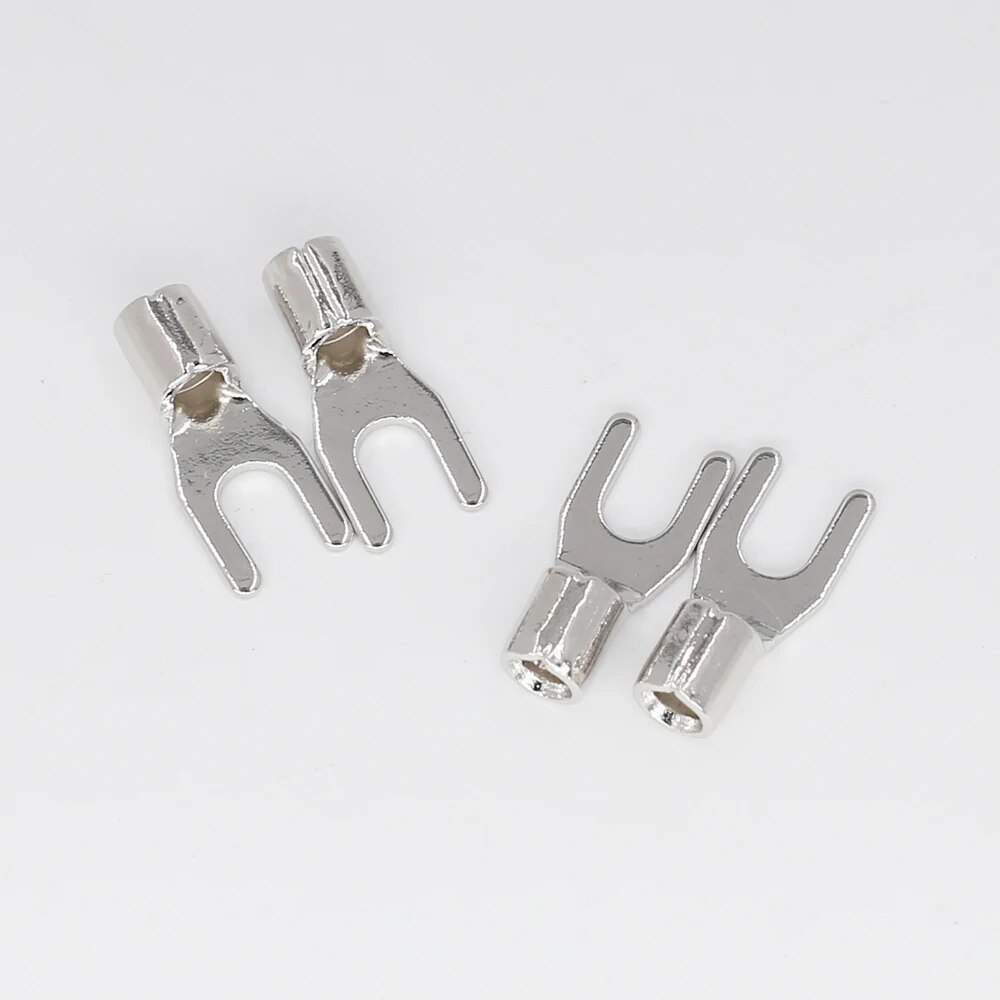 【No-profit】 Vp201rvp202r 4pc Hi-End Power Socket Installation Connector Pure Copper Rhodium Plated Copper Y Fork Banana Plug