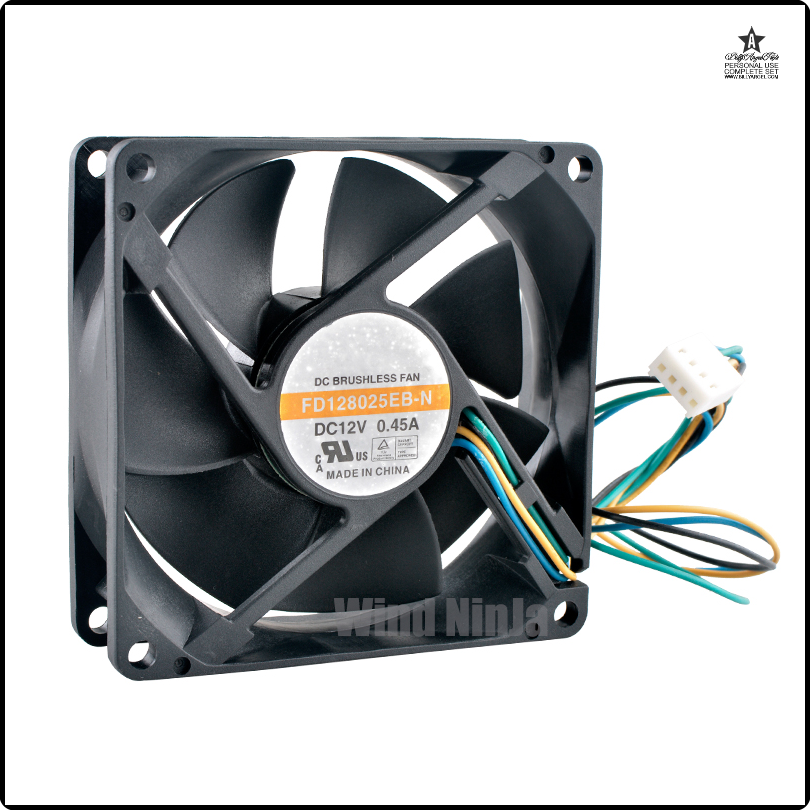 [Lmcp45] FD128025EB-N 8cm 80mm fan 80x80x25mm DC12V 0.45A 4pin mang bóng kép quạt tản nhiệt cho Chas