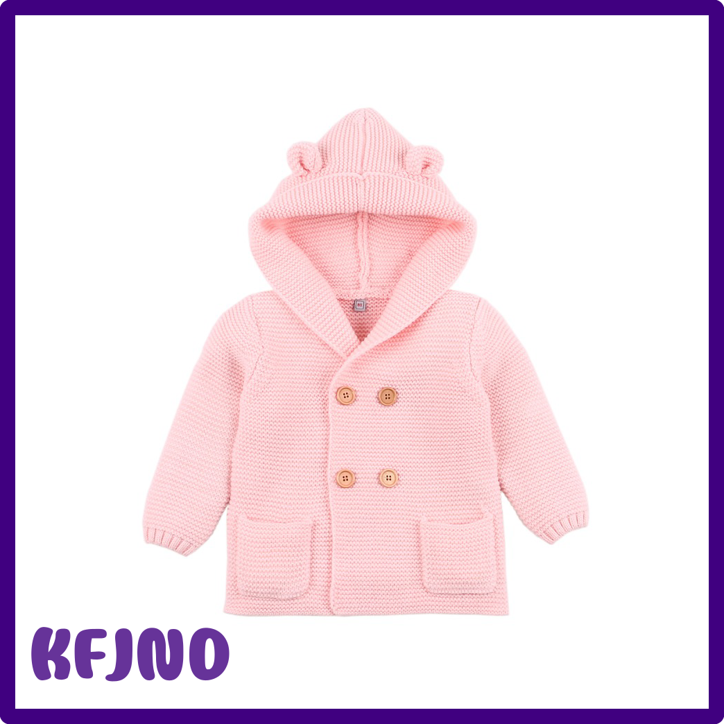 [KFJND] Winter Baby Boys Girls Knitted Cardigan Jackets Outfits Warm Autumn Infant Kids Sweaters Long Sleeve Hooded Coat Kids Clothing ราคา 5,106 บาท*ส่งฟรี