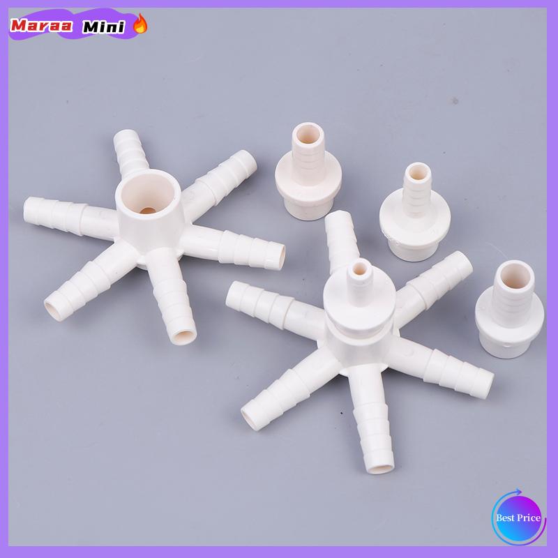Maraa PVC sáu chiều chùa Doanh sục khí Ống kết nối ống diverter khớp bể cá Hồ Cá Ao cá tăng oxy