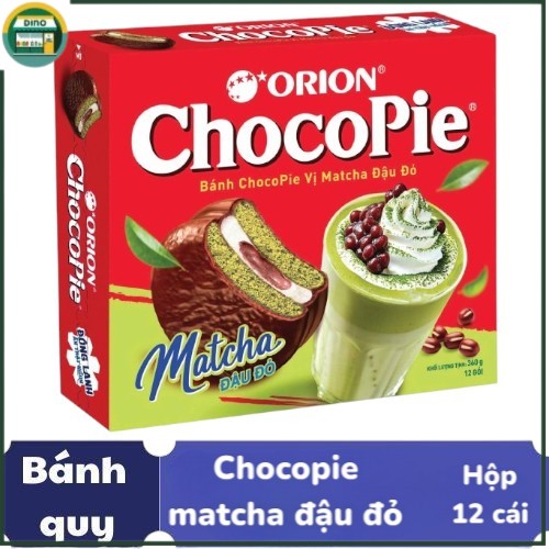 DN- BÁNH CHOCOPIE MATCHA ORION 12P HỘP 360GRE- 27488