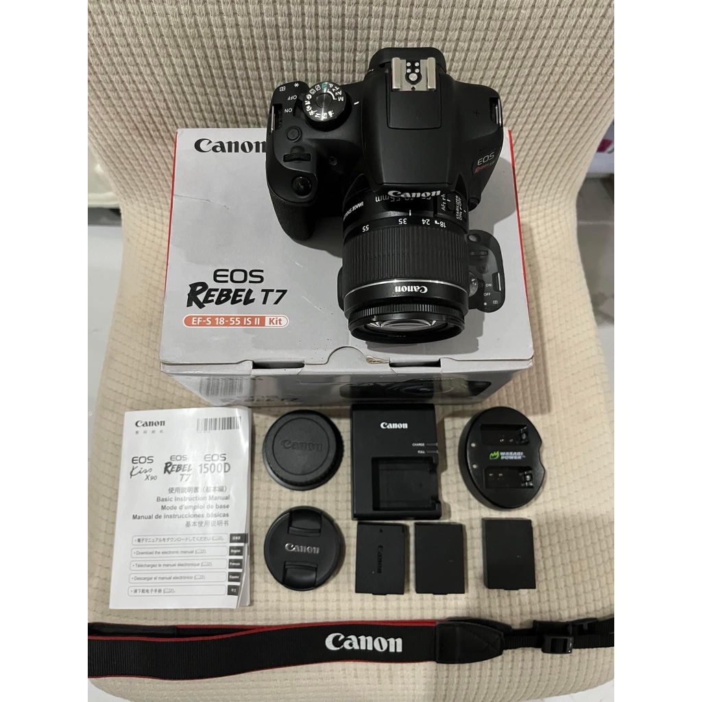 Canon Rebel T7 DSLR Camera with 18-55mm Lens