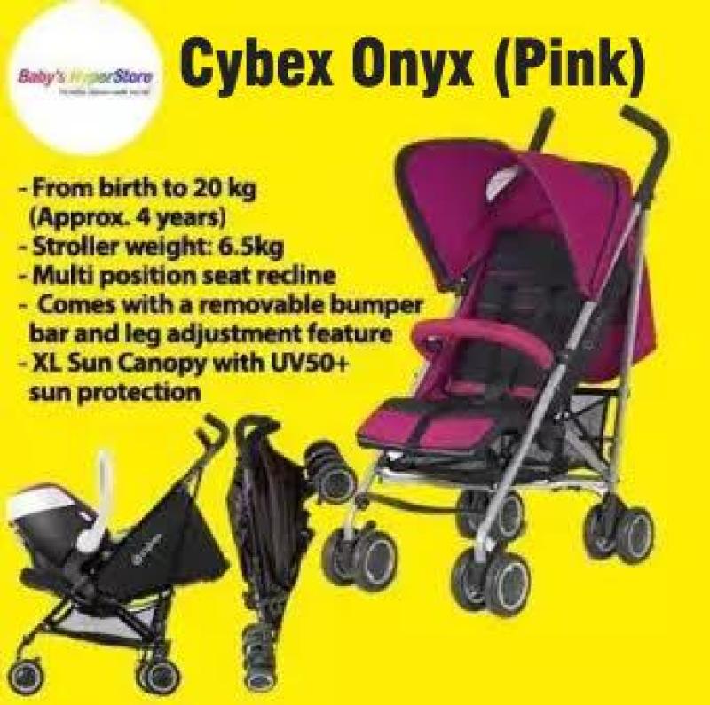 Cybex Onyx (Pink) Stroller FREE bumper bar- Local seller warranty 3 months Singapore