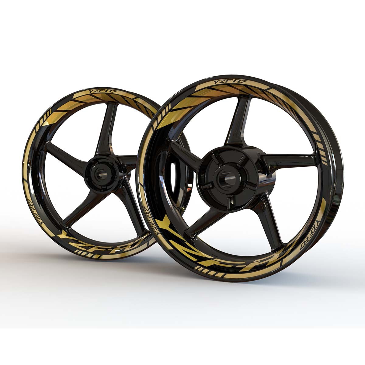 Topnew cho YAMAHA R7 Đề-can bánh xe YZF R7 vành logo nhãn dán trước và Bộ phía sau