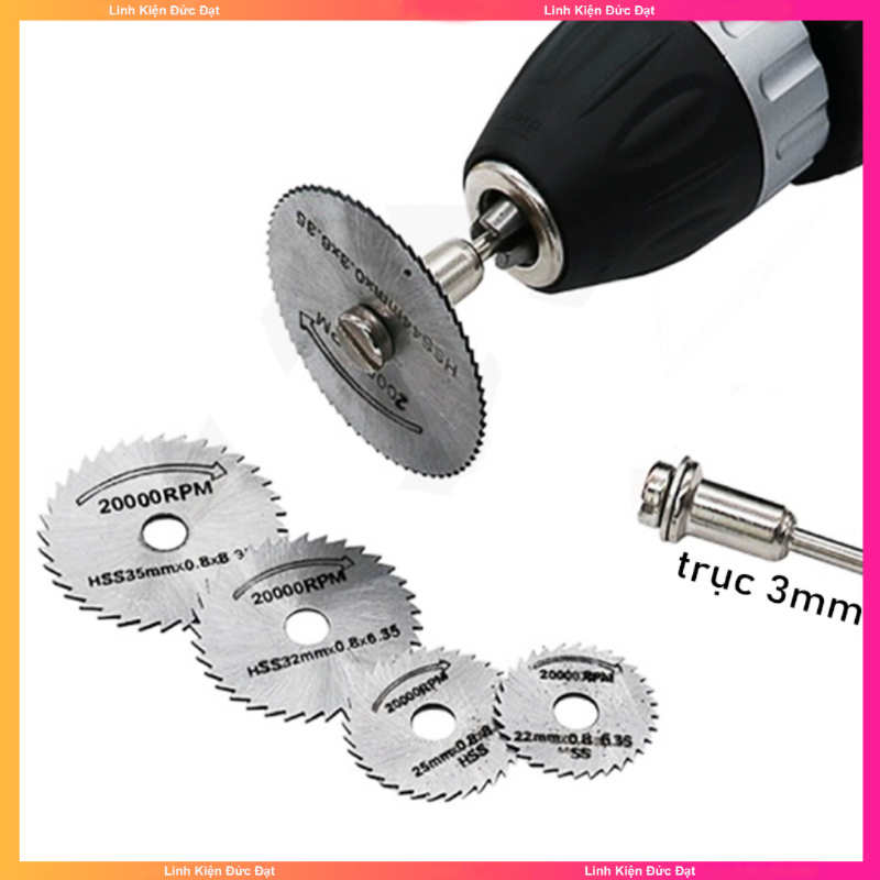  Bộ 6 lưỡi cưa mini răng mịn dùng để cắt gỗ nhựa mika alu nhôm Bộ chuyển đổi máy khoan thành máy cắt 