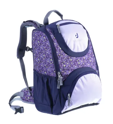 Deuter Smart S Ergonomic Kids School Bag Backpacks - Plum Flora Print (Small)