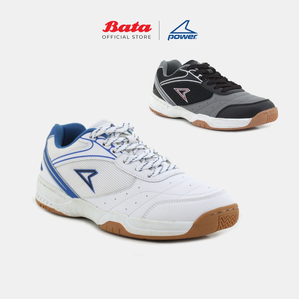 [Online Exclusive] POWER Adrian Brendan Men White /Black Court 8421010/8426010 Kasut Sukan Lelaki