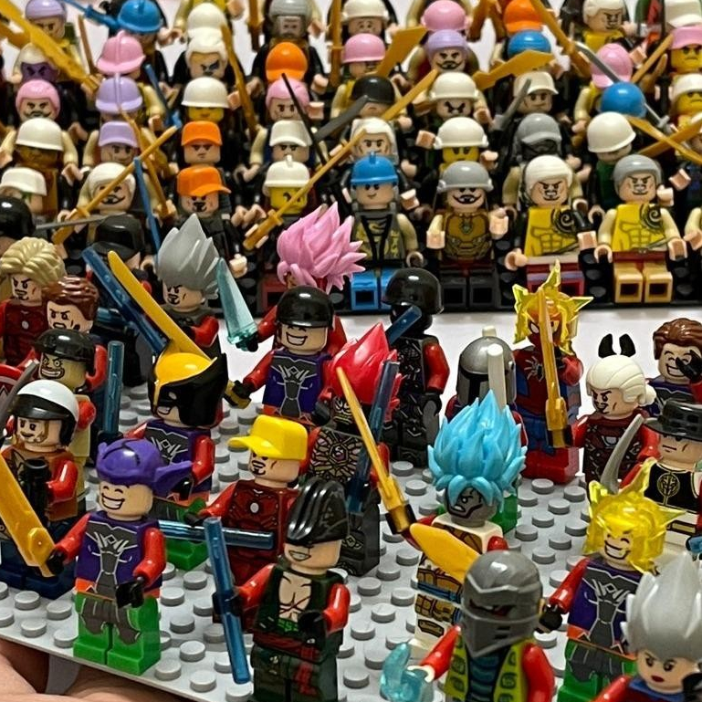 F8 Đồ chơi mô hình lắp ráp lgo 40 mẫu khác nhau minifigures VN