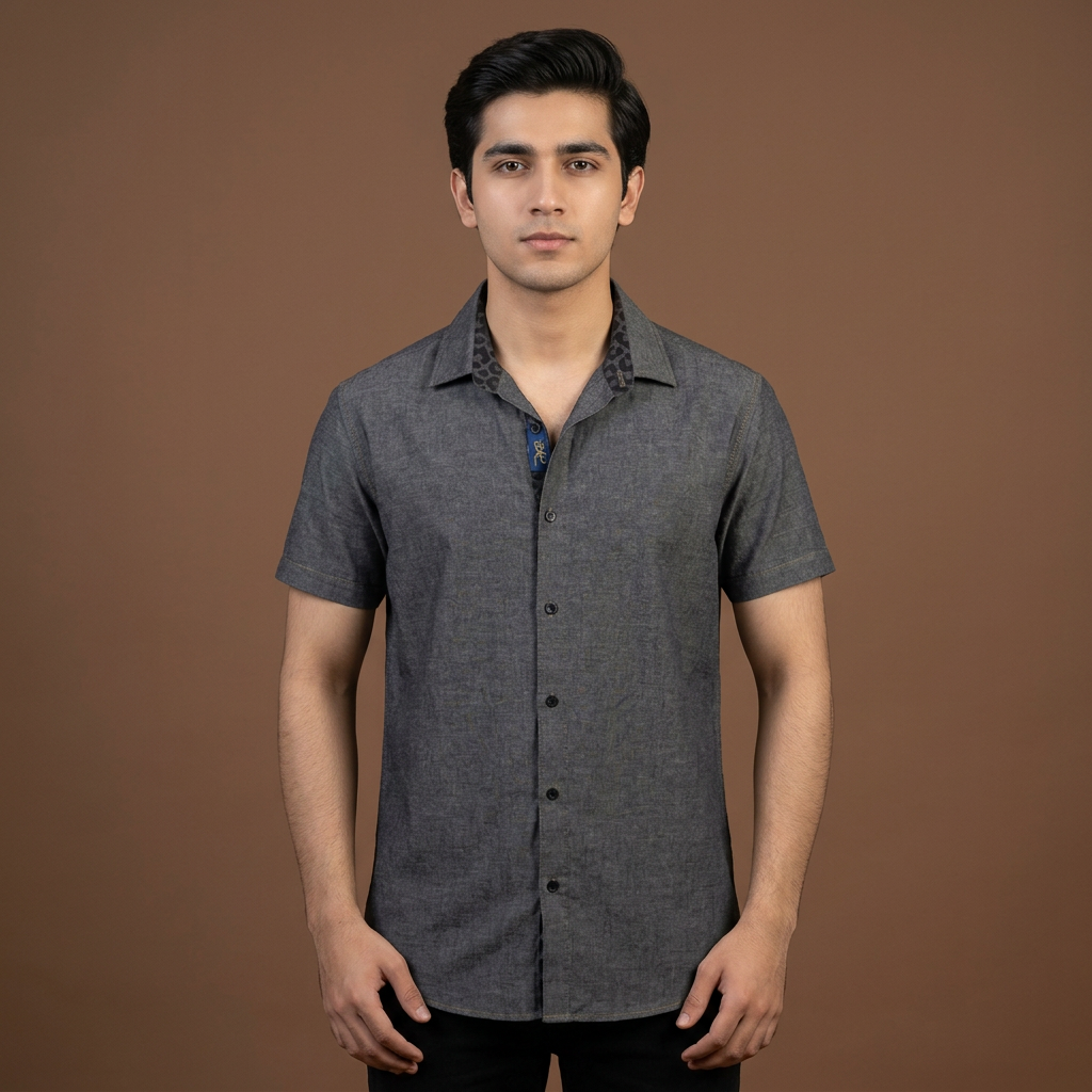 Huwaiian cuban collar beach style cotton embossed fabric imported shirts  button down summer shirt for men