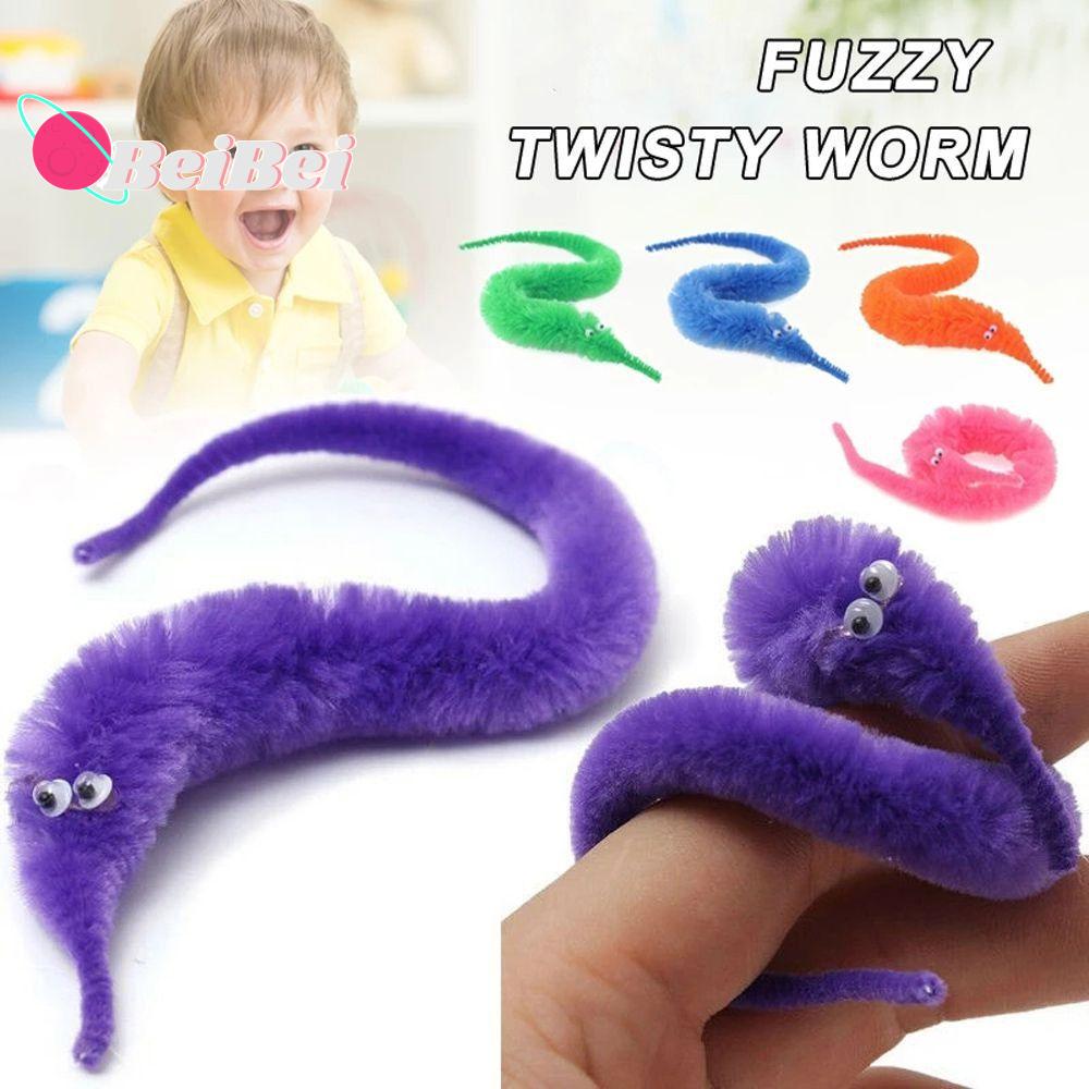 IJVBTV Plush Funny Worm Magic Props Toys Magic Props Colorful Funny Worm