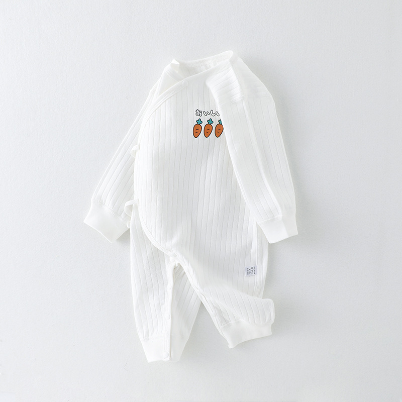 Quần Áo Trẻ Sơ Sinh 0-3 Áo Liền Thân Cho Bé Sơ Sinh Mùa Thu Và Mùa Đông Cotton Tinh Khiết