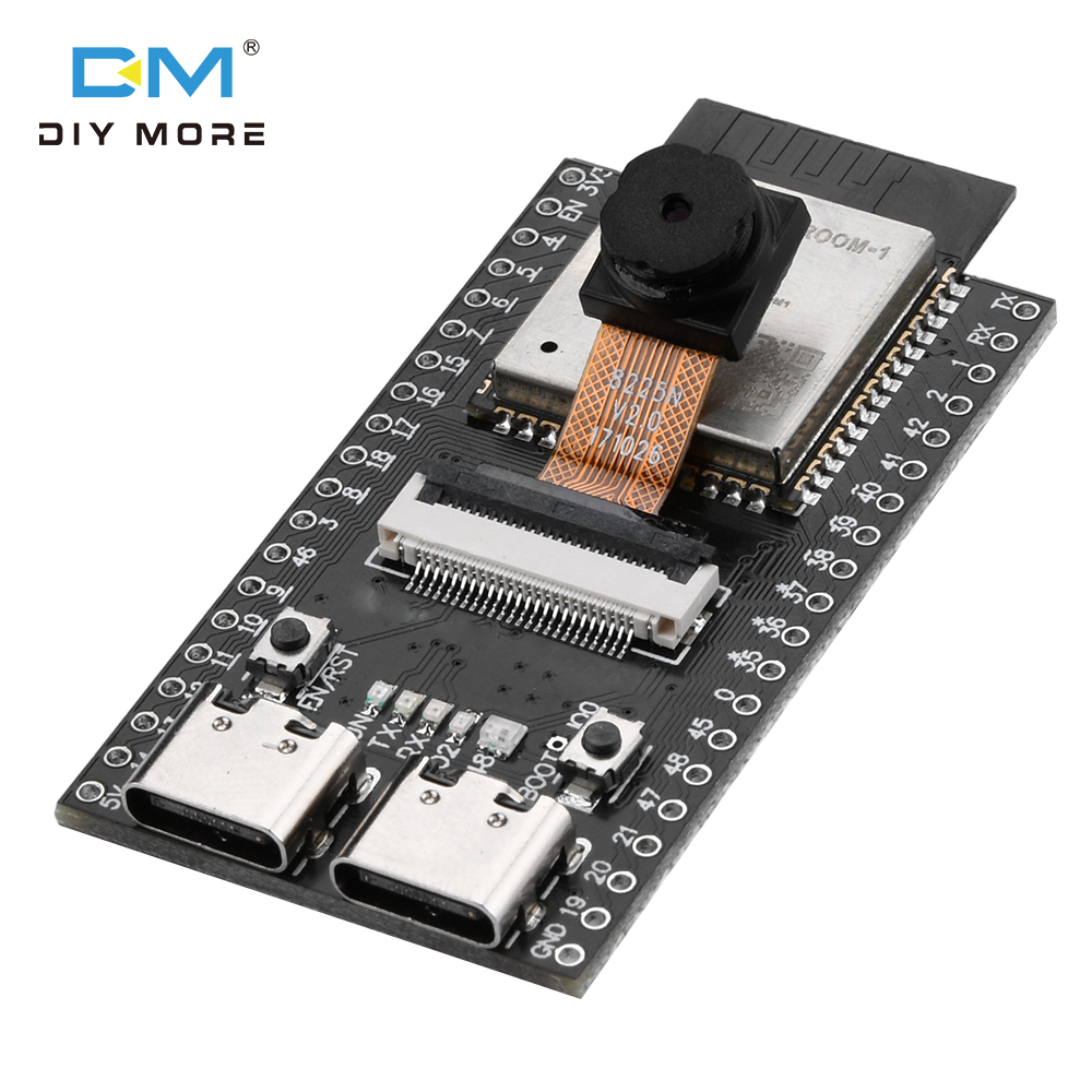  Diymore ESP32-S3 cam bảng mạch phát triển mô-đun Bluetooth Wifi trên bo mạch Mô-đun Esp32-S3-N16R8 loại kép C 