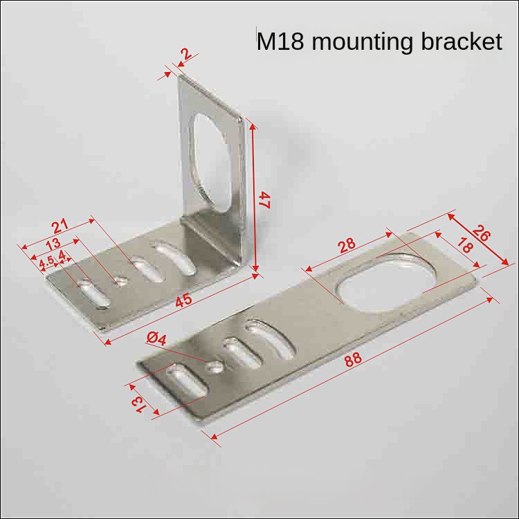 Giá Đỡ Công Tắc Tiệm Cận Loại M18 L | tùy chọn M8 M12 M18 M30 E3z Giá Đỡ Công Tắc Quang Điện Giá Đỡ Công Tắc Tiệm Cận