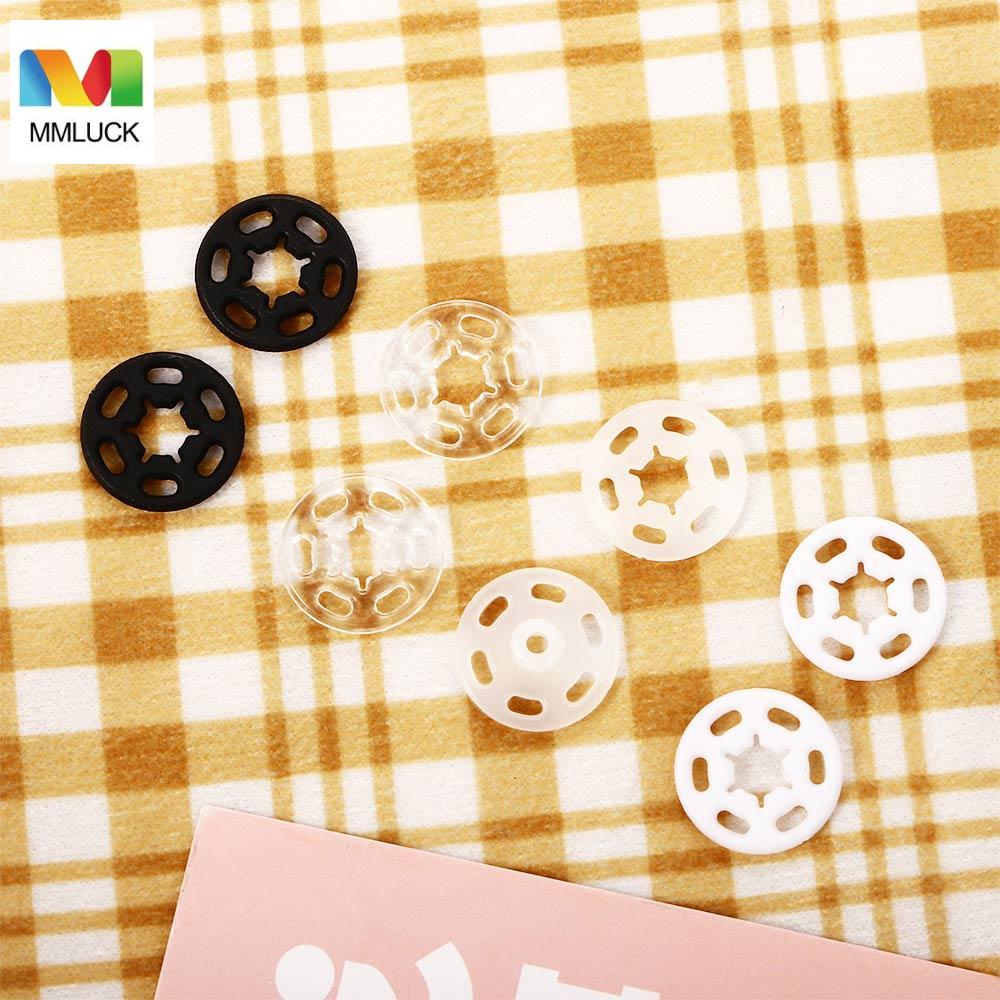 MMLUCK 100 chiếc / gói Áo khoác Thủ công Vô hình Tự làm Phụ kiện Chốt Phụ kiện may vá Đinh cài Nút bấm bằng nhựa
