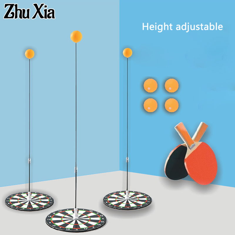 Zhu XIA cho trẻ em huấn luyện viên quần vợt bàn nội thất đàn hồi trục mềm vợt trong nhà Bàn Đơn đào tạo quần vợt đặt thiết bị tập thể dục