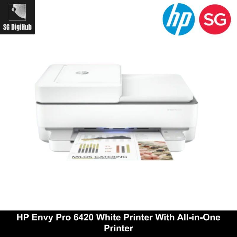 HP Envy Pro 6420 White Printer With All-in-One Printer Singapore