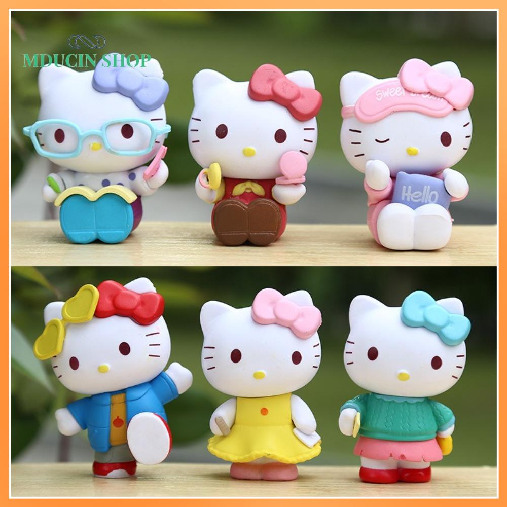 MDUCIN SHOP Chó Pudding Hello Kitty Blind Boxes Pochacco Sanrio Đồ trang trí để bàn Chính hãng Hoạt hình Đồ chơi hộp bí ẩn