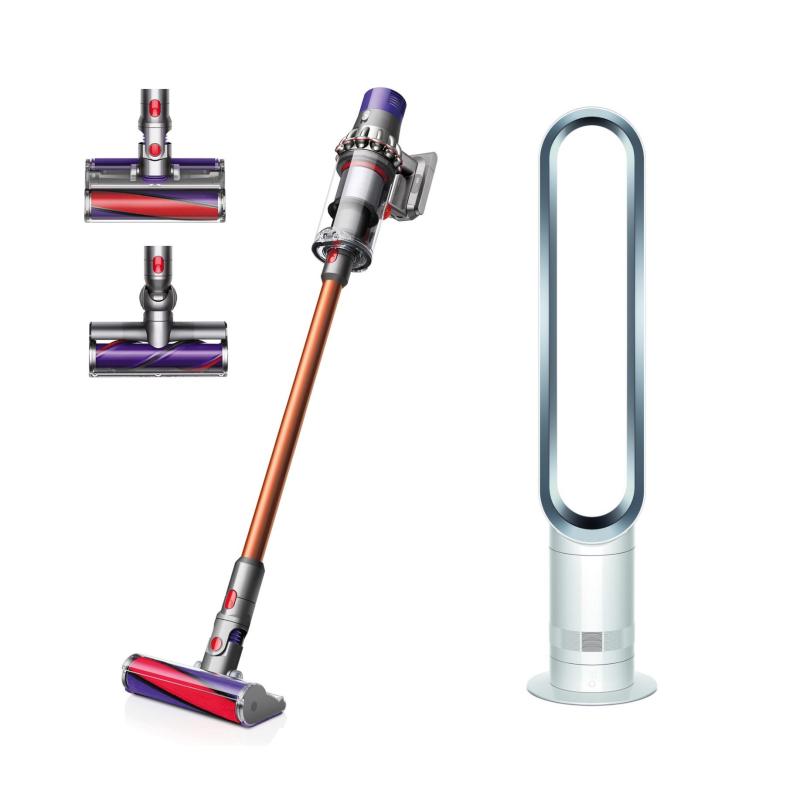 SPECIAL DEAL Dyson Cyclone V10™ Absolute+ Cordfree Vacuum Cleaner WITH Dyson AM07 Tower Fan White/Silver Singapore