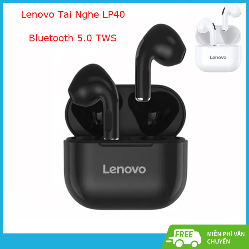 Lenovo tai nghe lp40 tai nghe nhét tai nghe nhạc hifi giảm tiếng ồn hộp sạctai nghe bluetooth