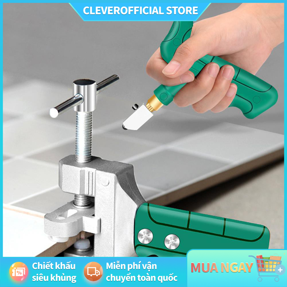 ⚡Miễn Phí Vận Chuyển⚡Bộ dao cắt kính đa năng cắt gạch men kèm theo kẹp vặn bẻ tách gạch kính cao cấp