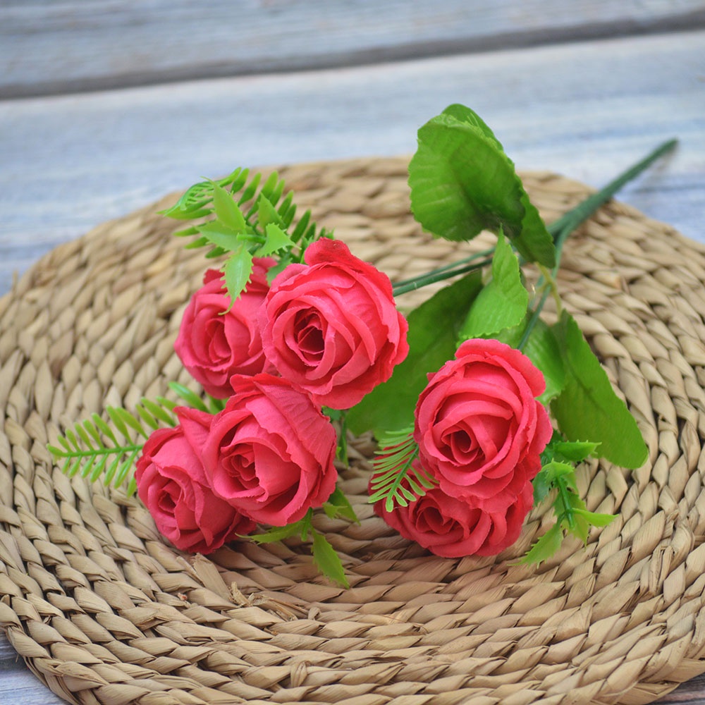 KOZY.ID - Bouquet bunga P97 JANGMI Mawar Artifisial Dekorasi Hiasan Seserahan Buket Palsu
