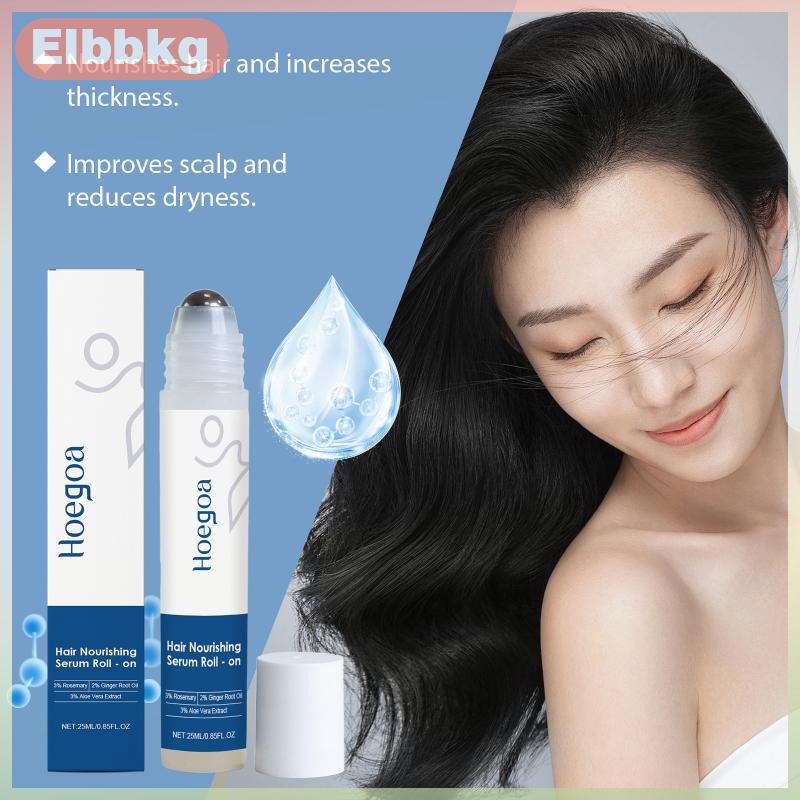 Elbbkg Tinh chất Con lăn tăng trưởng tóc hương thảo cải thiện sức khỏe da đầu kích thích hoạt động nang làm giảm gãy tóc tăng mật độ