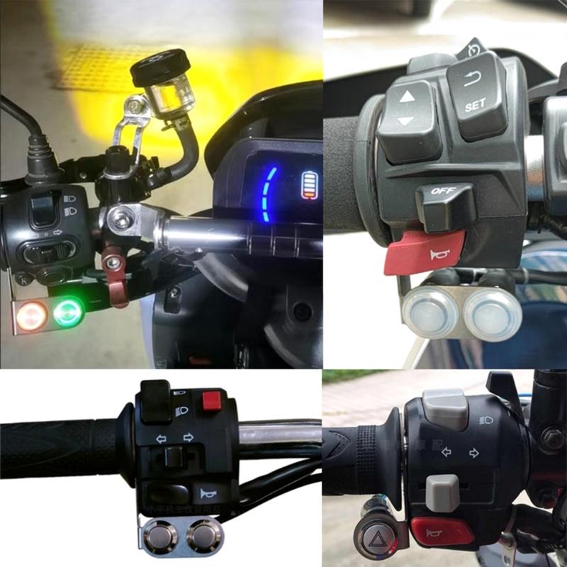 22mm tay lái có gắn chân đỡ đèn pha xe máy chuyển đổi khung đèn pha Spotlight chuyển đổi khung xe máy phụ kiện
