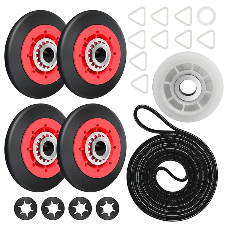 (QUEM) 4392067 WPW10314173 Drum Roller Dryer Repair Kit Replacement Parts for , , Dryer