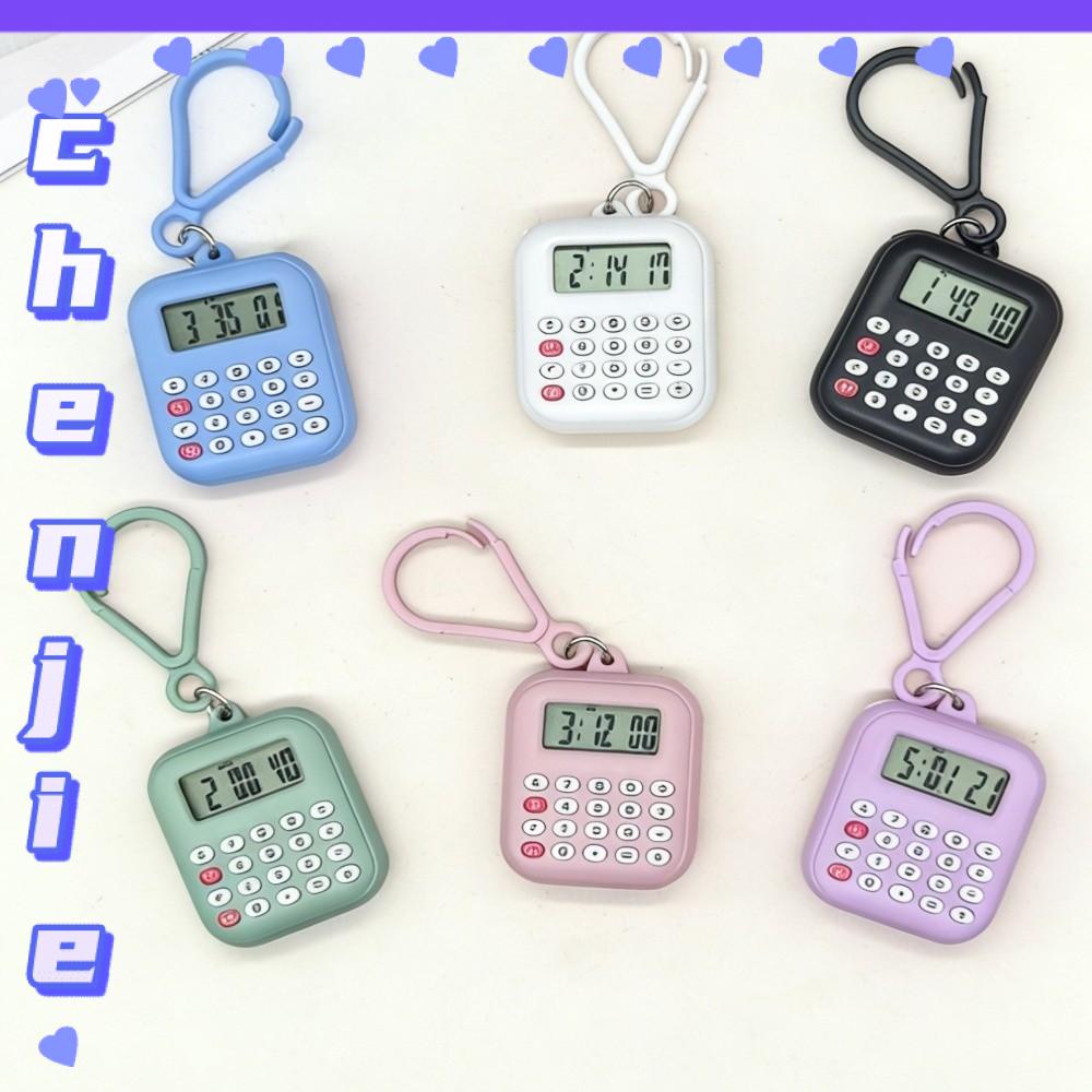 CHENJIE Di động Máy tính mini Hiển thị 8 chữ số Đa chức năng Máy tính điện tử Sáng tạo Nhẹ Máy tính bỏ túi móc khóa Văn phòng phẩm cho sinh viên