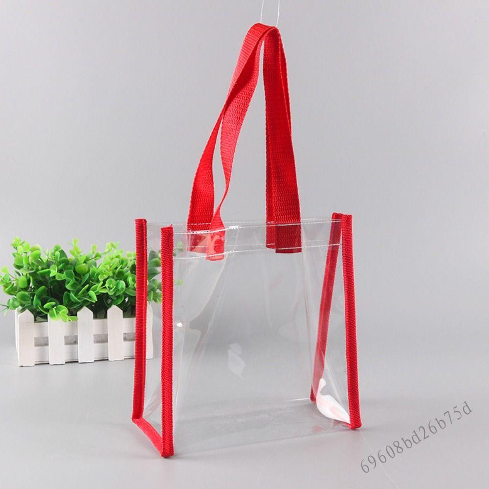 Túi tote dung tích lớn PVC trong suốt - Túi quà tặng mua sắm mỹ phẩm Jelly - 7
