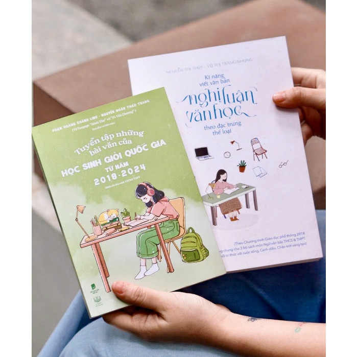 Combo sách bổ trợ kĩ năng viết văn cho học sinh THCS & THPT (Tuyển tập những bài văn HSGQG + Kĩ năng