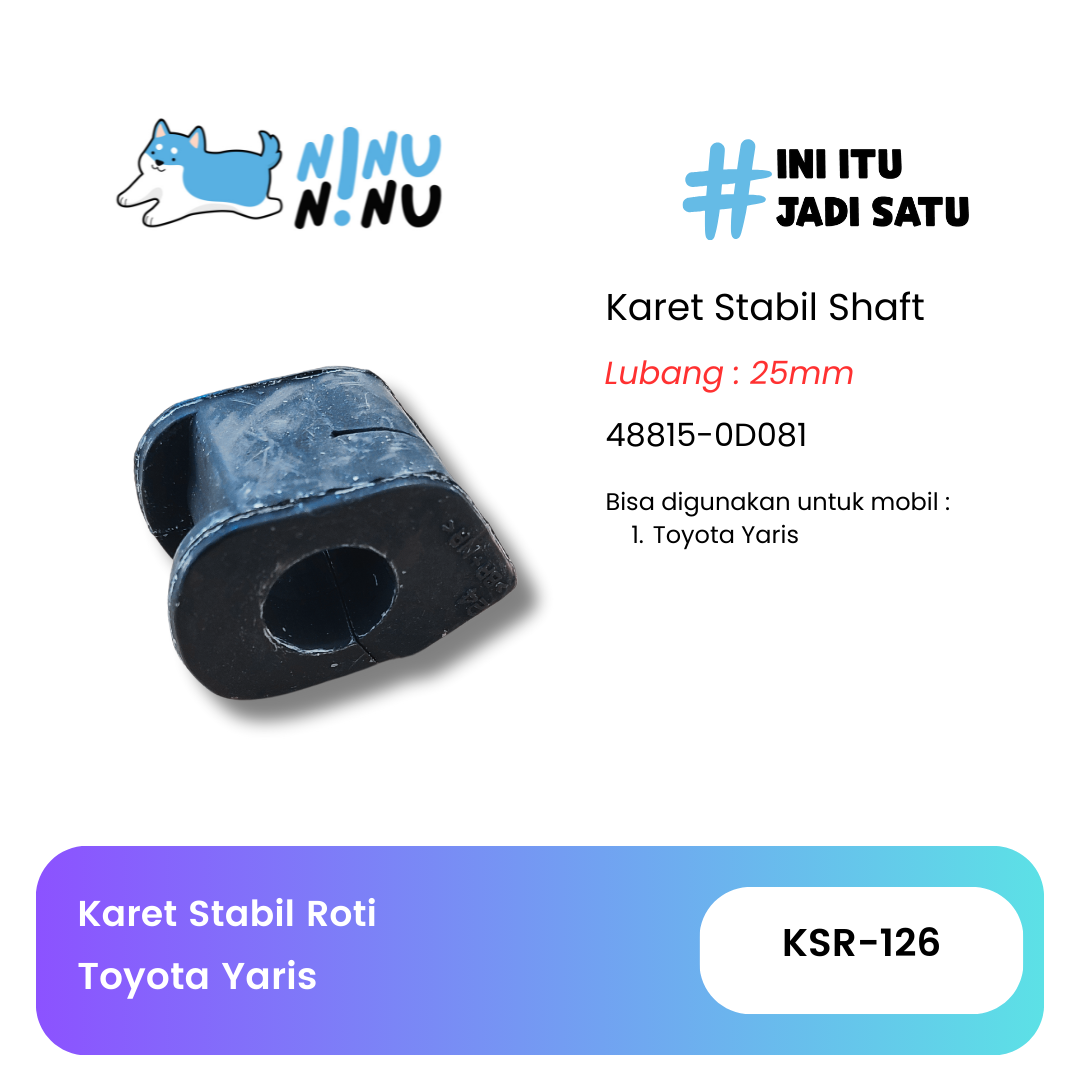 Stable Rubber Bread for Toyota Yaris Harga 9,000 rupiah*Gratis Ongkir
