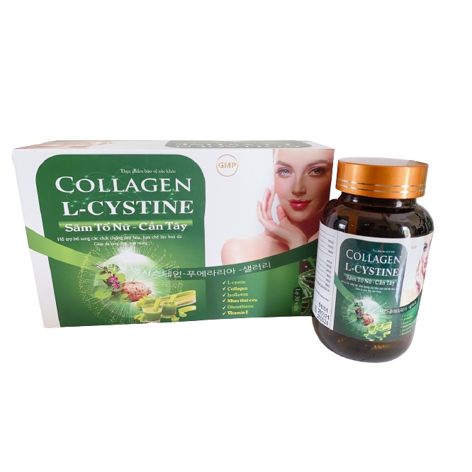 COLLAGEN L-CYSTINE sâm tố nữ -cần tây bổ sung collagen ổn định nội tiết tố