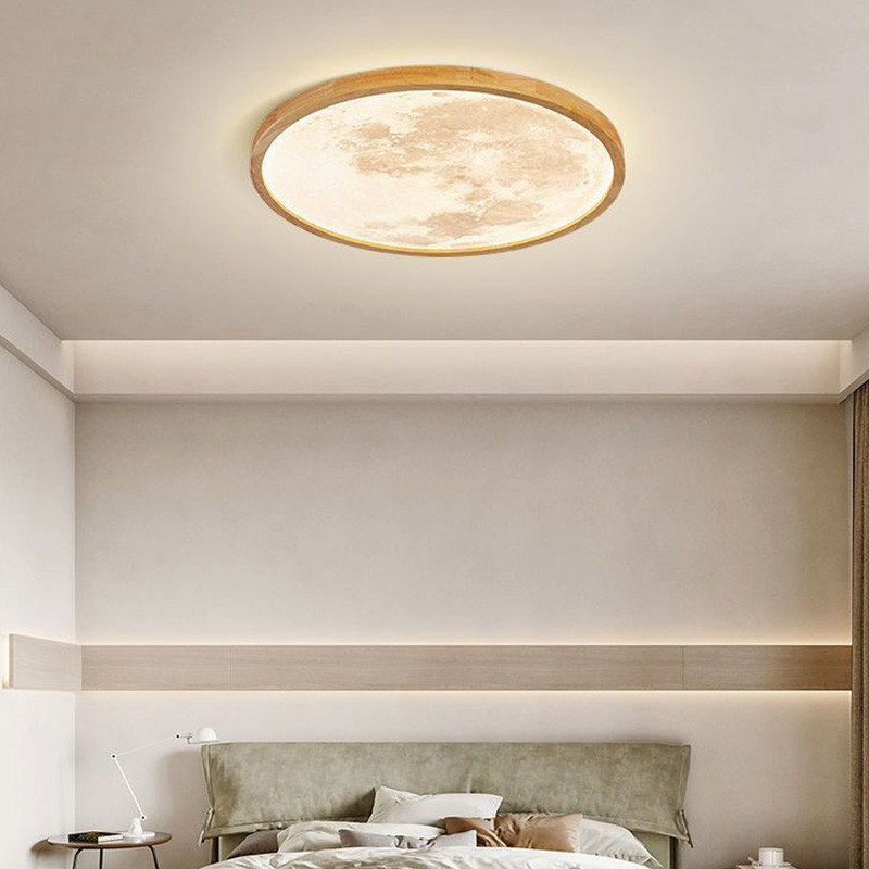 Đèn phòng ngủ đèn trần led mặt trăng đèn trang trí phòng khách sáng tạo hiện đại