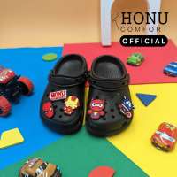 Honu Comfort Classic Clogs for Kids Superhero Design Charm Clog Slippers for Boys and Girls Non-Slip Lightweight Breathable Everyday Sandals for School Outdoor Beach and Play with Shoe Charm Style | Classic Clogs for kids