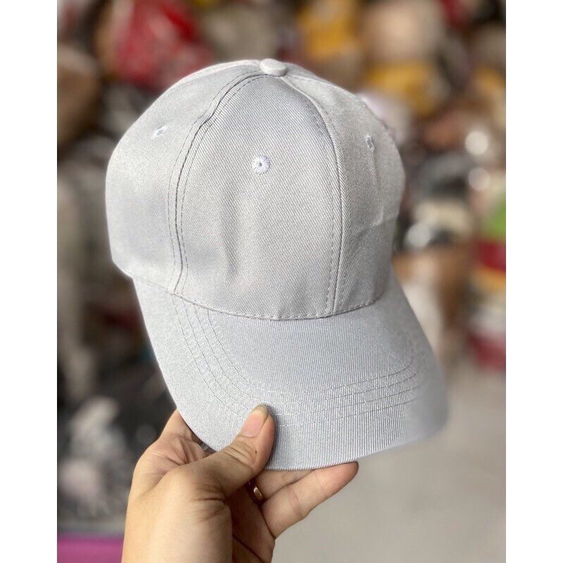 Mũ Nón Lưỡi Trai Trơn Nam Nữ - 3